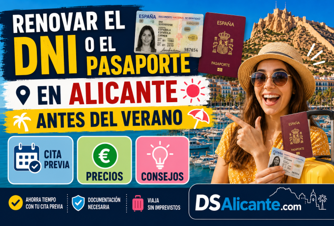 Renovar DNI y pasaporte en Alicante 2026