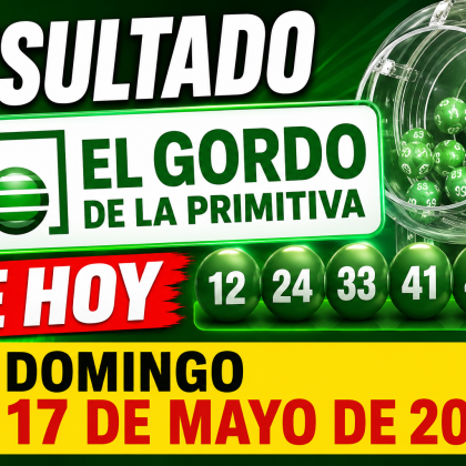 Resultado de El Gordo de la Primitiva de hoy, domingo 17 de mayo de 2026