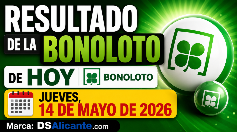 Resultado de la Bonoloto de hoy, jueves 14 de mayo de 2026