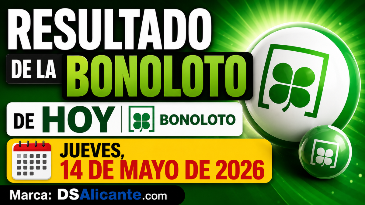 Resultado de la Bonoloto de hoy, jueves 14 de mayo de 2026