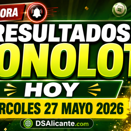Resultado de la Bonoloto de hoy, miércoles 27 de mayo de 2026