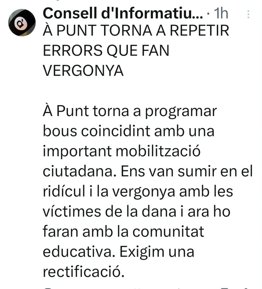 València a rebosar por la comunidad educativa