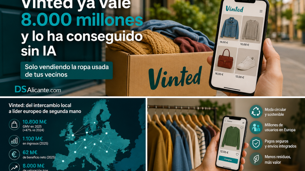Vinted ya vale 8.000 millones vendiendo la ropa usada de tus vecinos