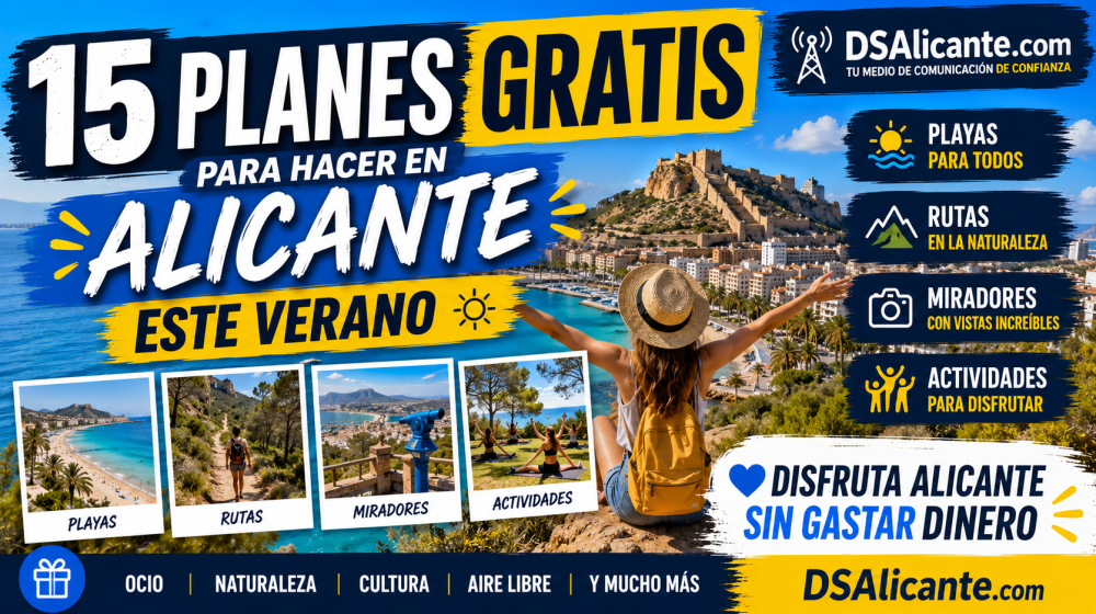 15 planes gratis para hacer en Alicante este verano