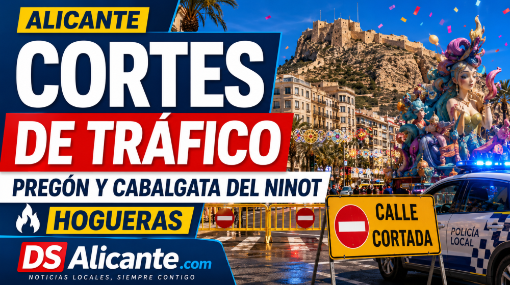 Alicante corta el centro por los primeros actos de Hogueras 2026