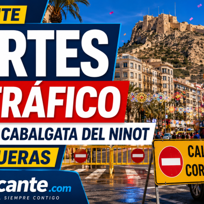 Alicante corta el centro por los primeros actos de Hogueras 2026