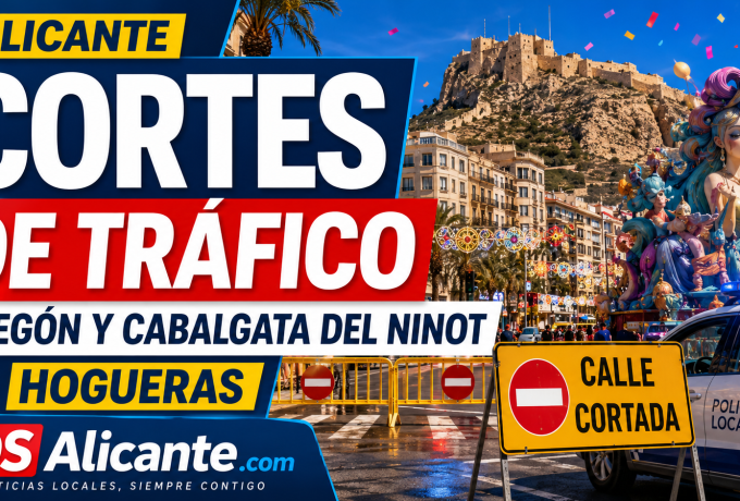 Alicante corta el centro por los primeros actos de Hogueras 2026