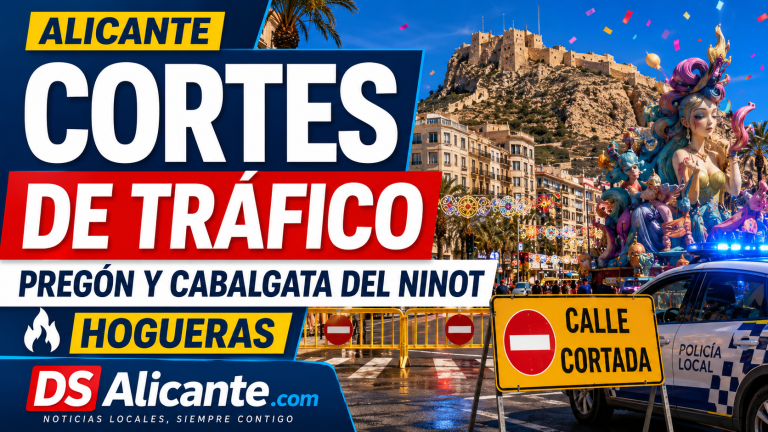 Alicante corta el centro por los primeros actos de Hogueras 2026