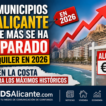 Alicante donde más se ha disparado el alquiler en 2026