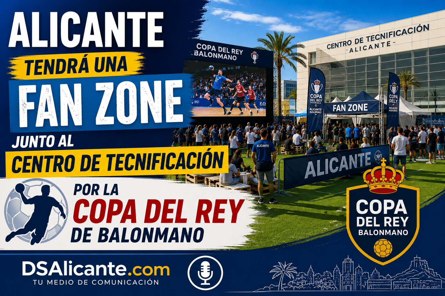Alicante prepara fan zone de balonmano