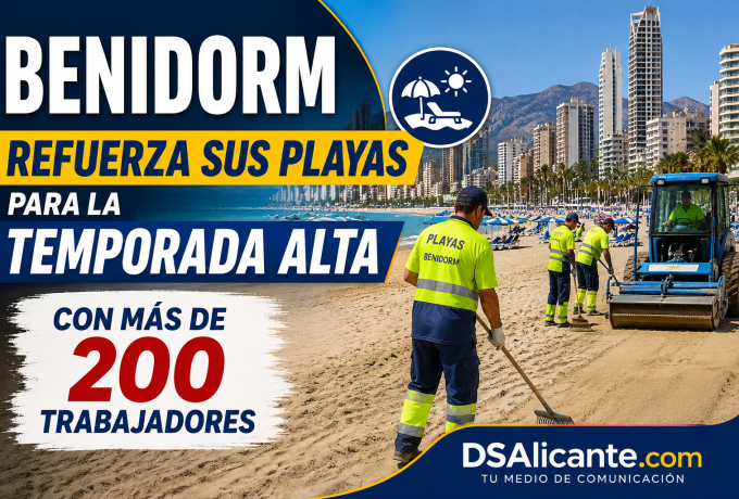 Benidorm refuerza sus playas en verano 2026