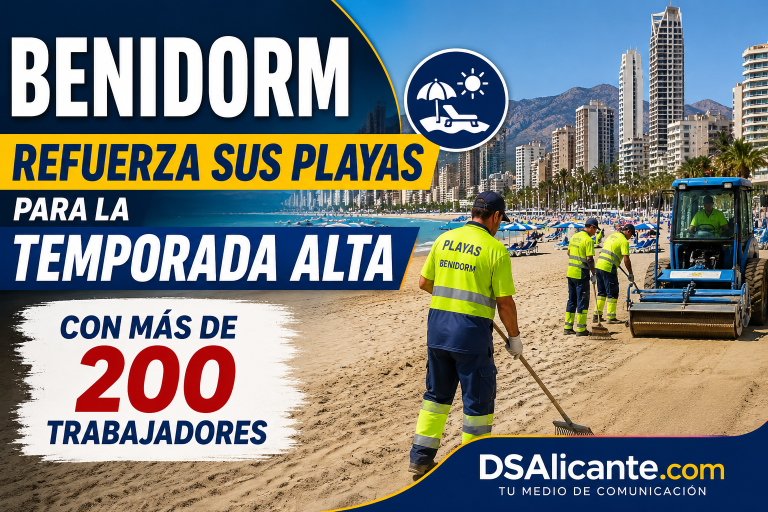 Benidorm refuerza sus playas en verano 2026