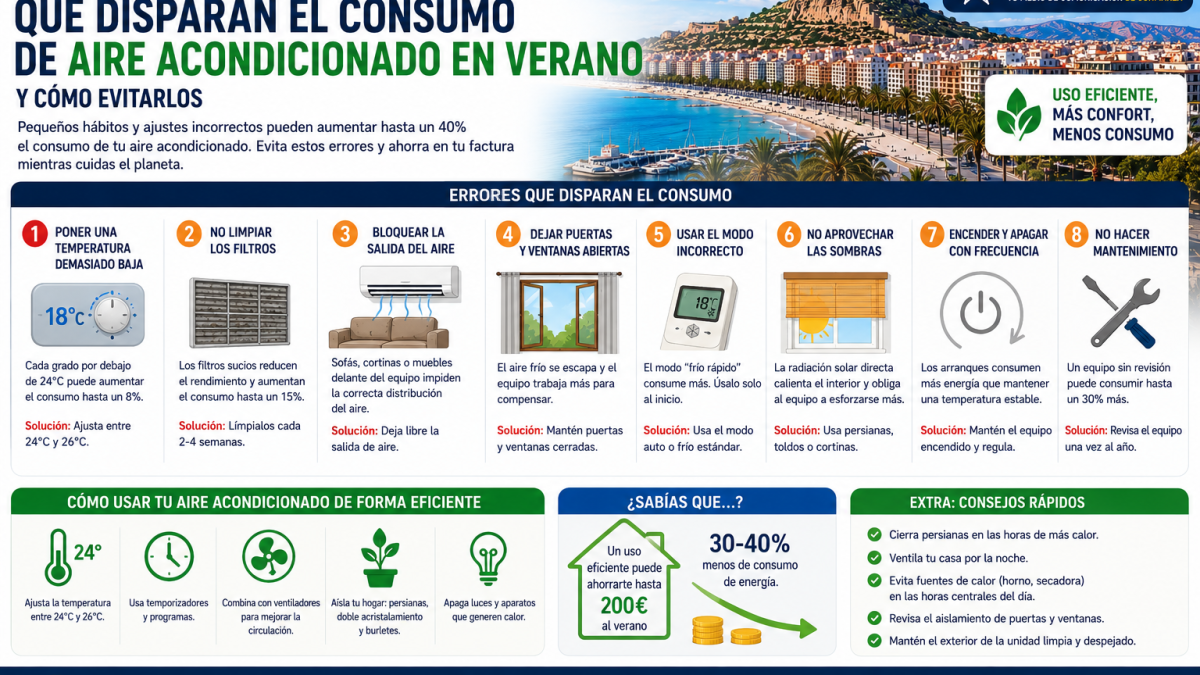 Cómo ahorrar con el aire acondicionado este verano