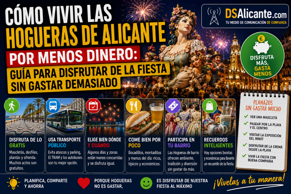 Cómo disfrutar de las Hogueras de Alicante gastando menos