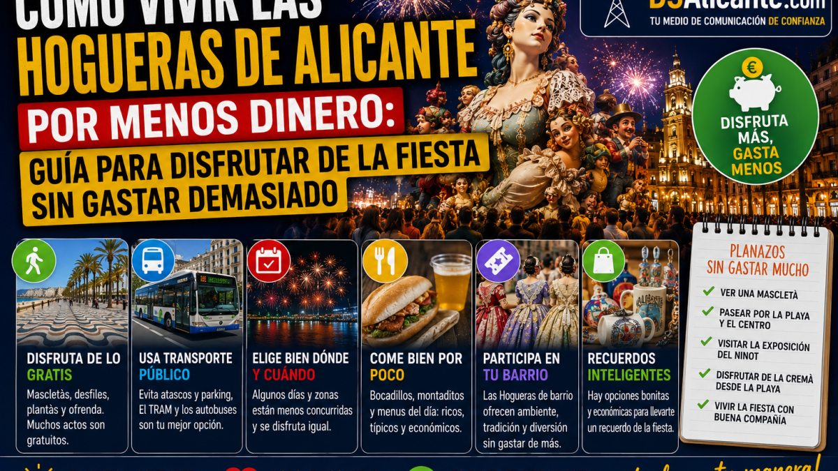 Cómo disfrutar de las Hogueras de Alicante gastando menos