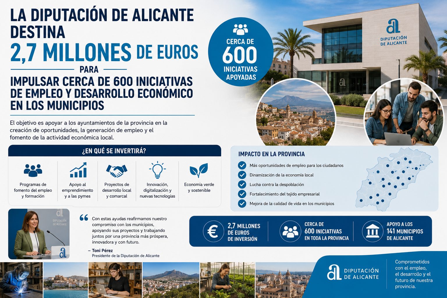 Cómo impulsar el desarrollo económico de los municipios de Alicante