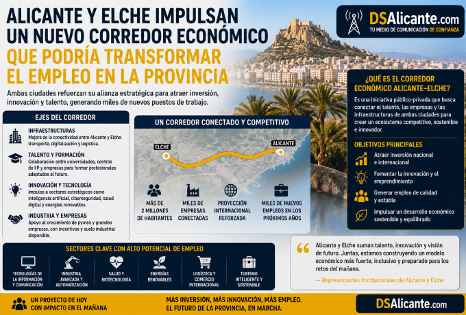 Corredor económico Alicante-Elche: empleo e inversiones