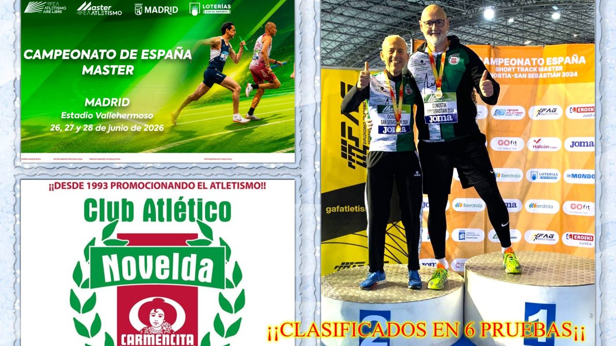 El Club Atlético Novelda Carmencita firma un 2026 histórico y logra una clasificación récord para el Campeonato de España Máster