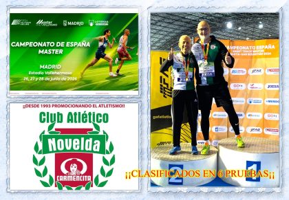 El Club Atlético Novelda Carmencita firma un 2026 histórico y logra una clasificación récord para el Campeonato de España Máster