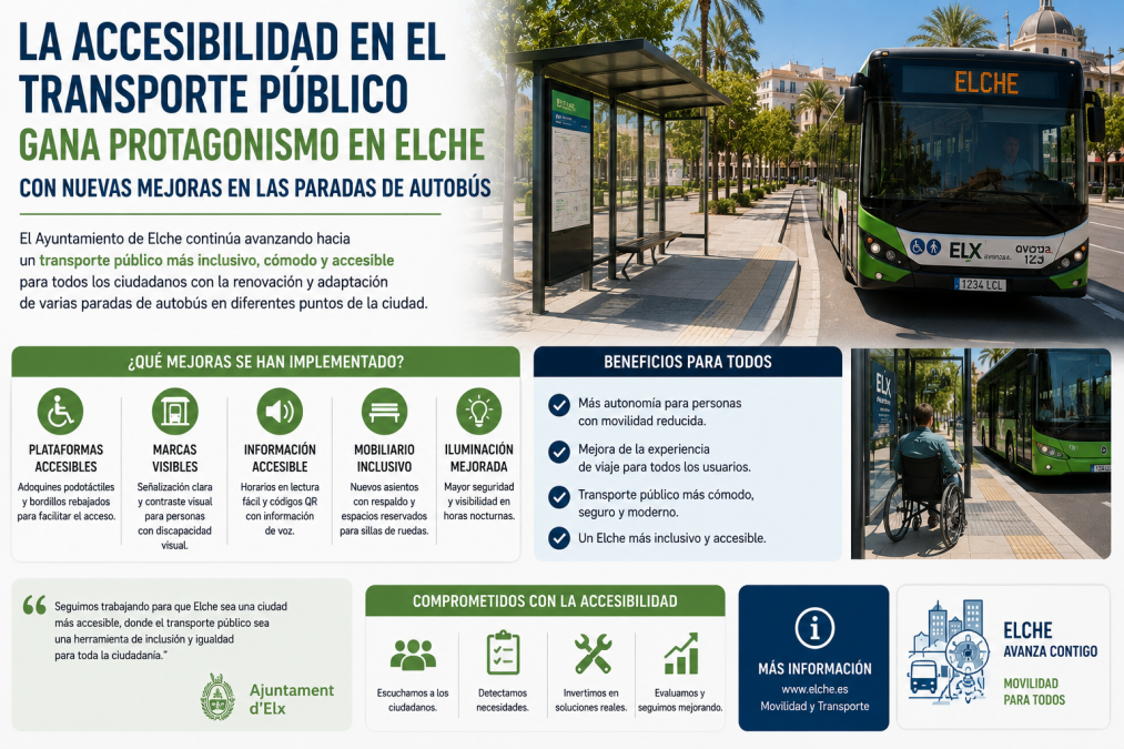 Elche apuesta por un transporte público más accesible
