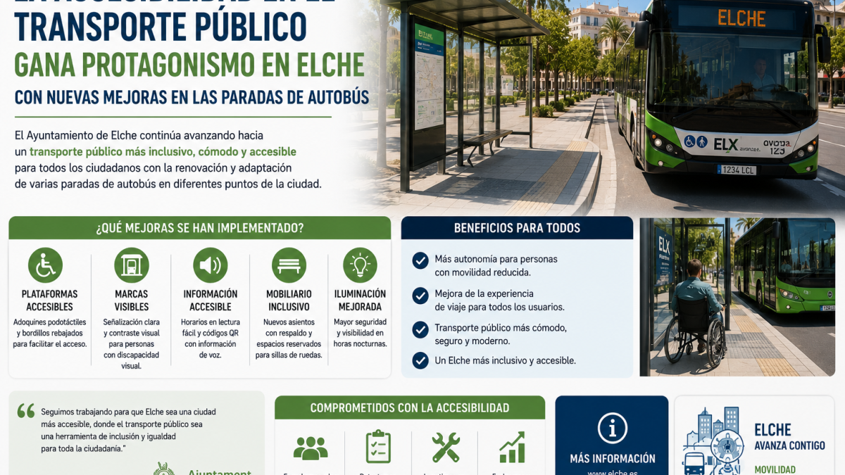 Elche apuesta por un transporte público más accesible