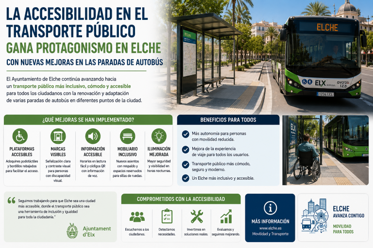 Elche apuesta por un transporte público más accesible