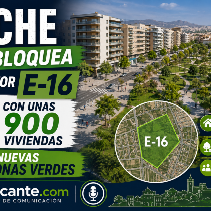 Elche impulsa el sector E-16 con 900 viviendas