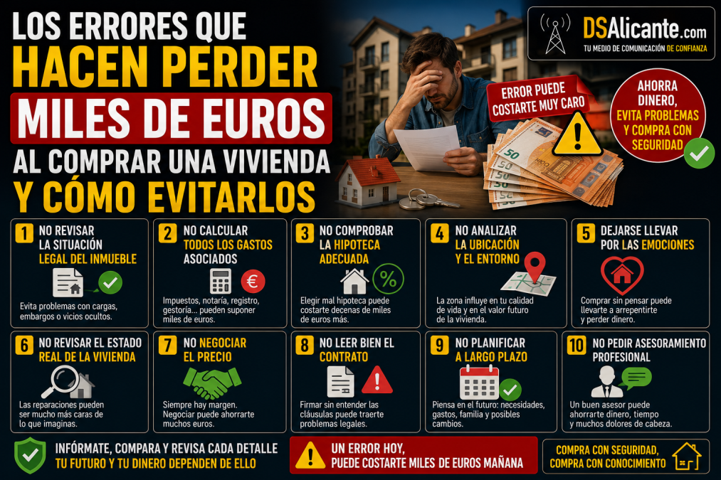 Errores al comprar una vivienda que pueden costar miles de euros