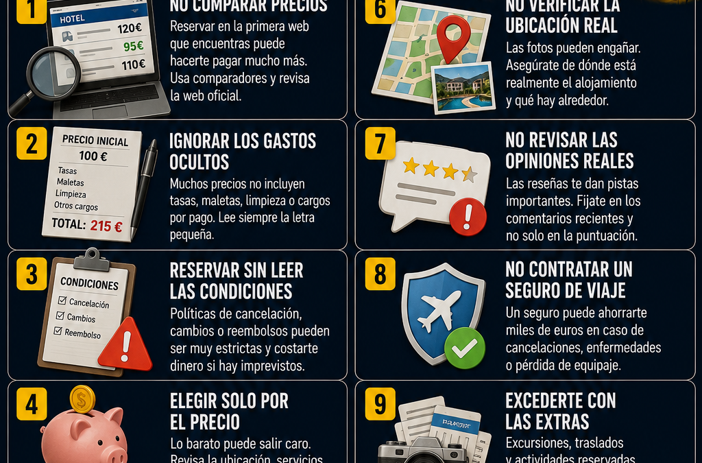 Errores al reservar vacaciones que pueden salir caros