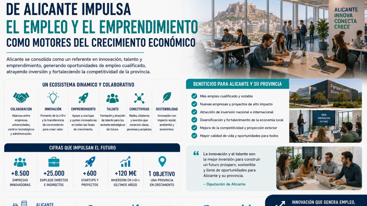 Innovación y empleo: así evoluciona el ecosistema empresarial de Alicante