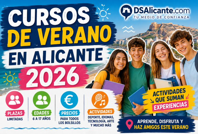 Jóvenes participando en un taller formativo o actividad de verano en Alicante.