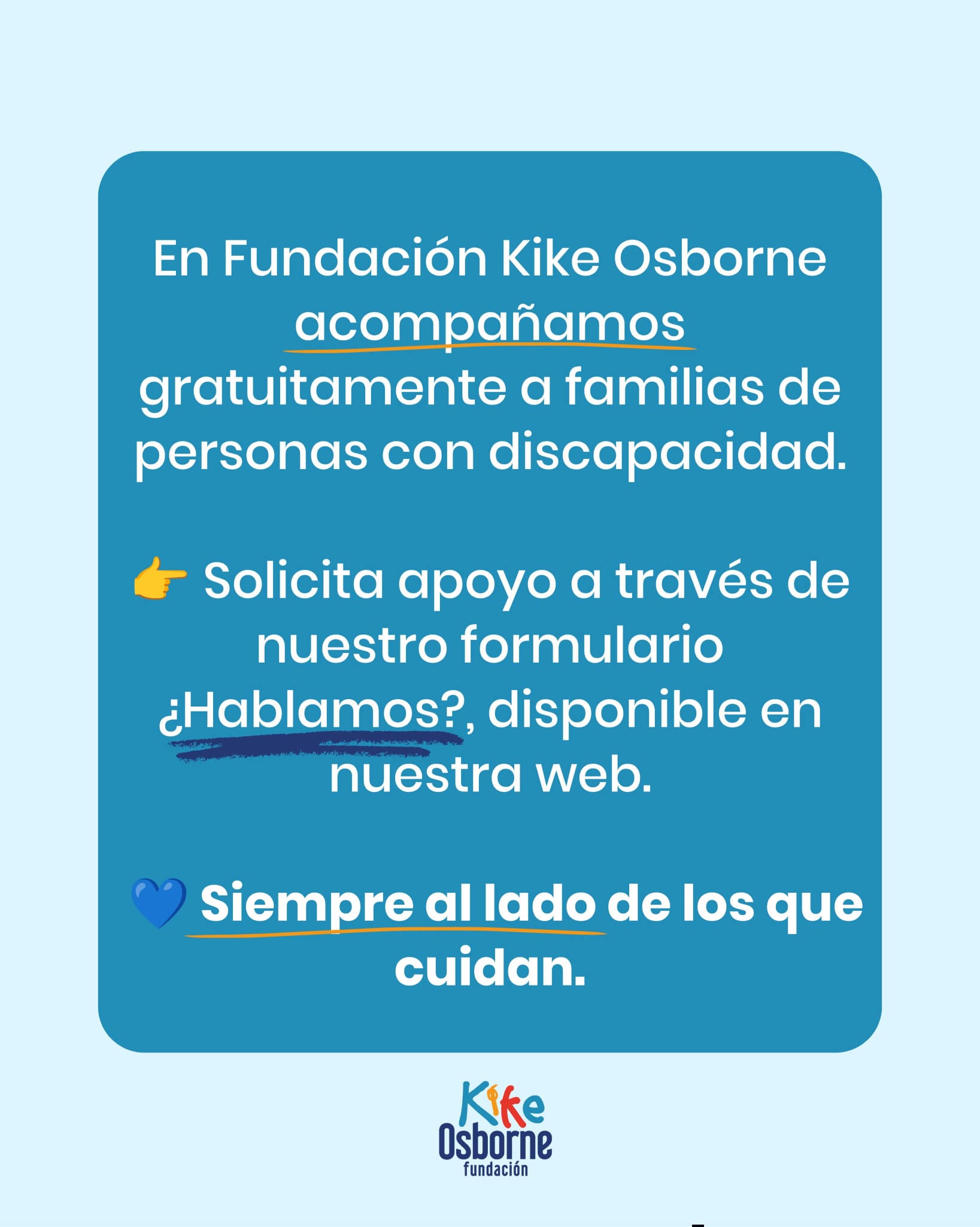 La Fundación Kike Osborne celebra en Barcelona el taller