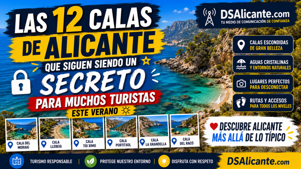 Las 12 calas de Alicante que debes visitar este verano