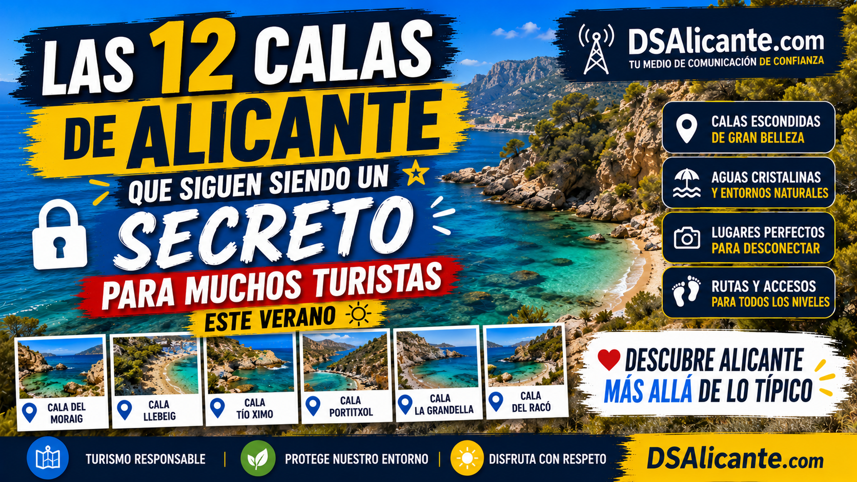 Las 12 calas de Alicante que debes visitar este verano