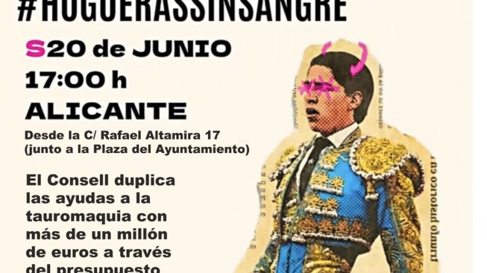 Las entidades animalistas denuncian un intento de alejar la manifestación antitaurina del entorno de la Plaza de Toros de Alicante