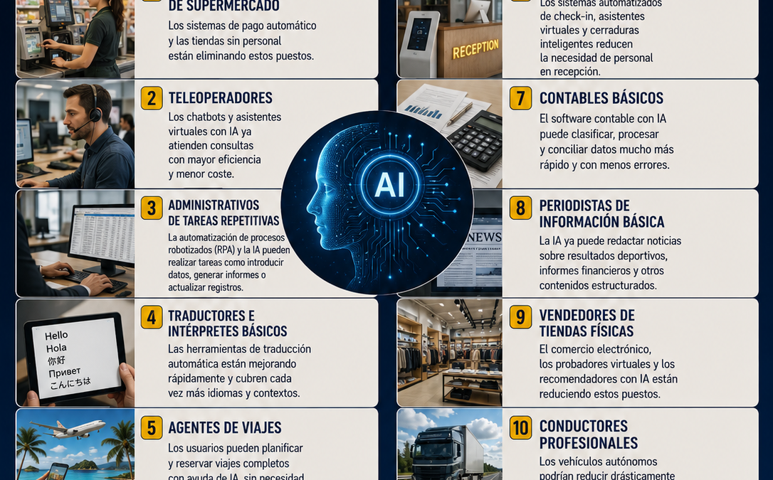 Las profesiones que podrían desaparecer antes de 2035