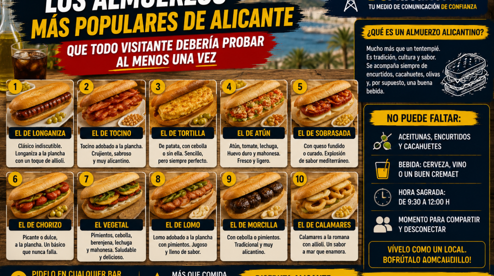 Los mejores almuerzos tradicionales de Alicante