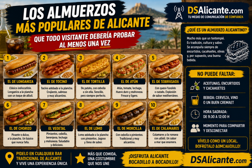 Los mejores almuerzos tradicionales de Alicante