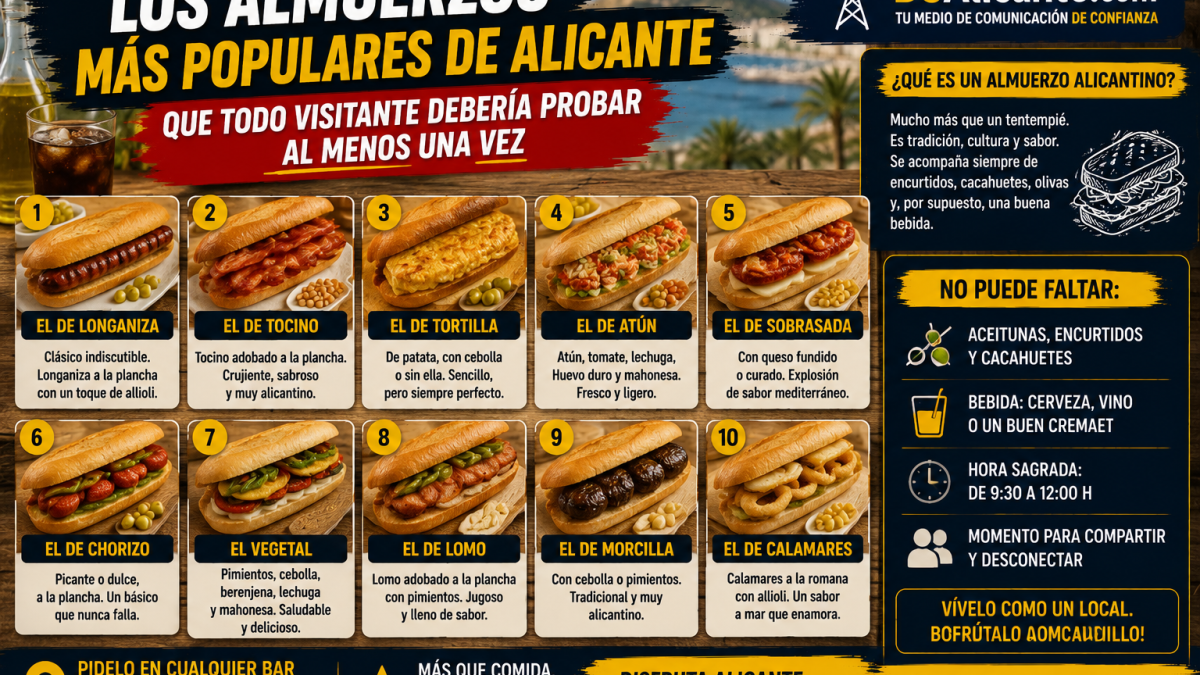 Los mejores almuerzos tradicionales de Alicante