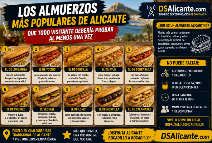 Los mejores almuerzos tradicionales de Alicante