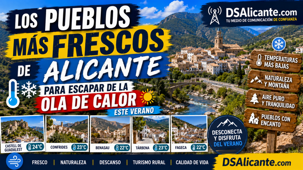 Los pueblos más frescos de Alicante para este verano