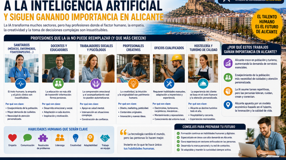 Los trabajos que mejor resisten a la inteligencia artificial