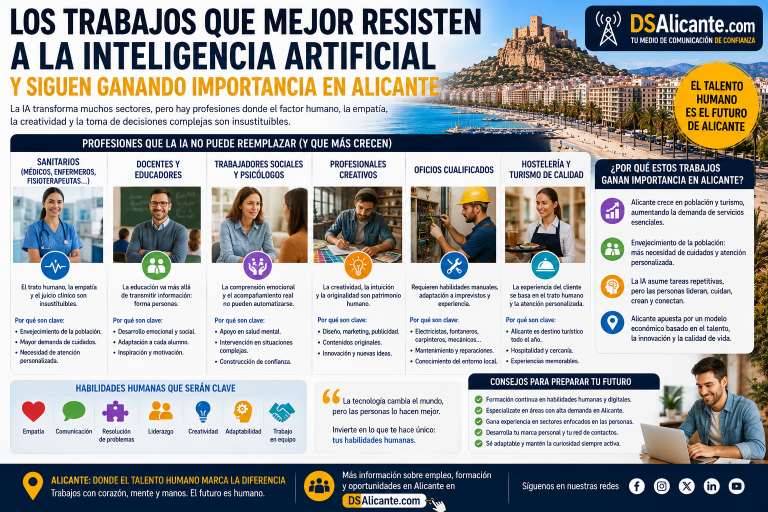 Los trabajos que mejor resisten a la inteligencia artificial