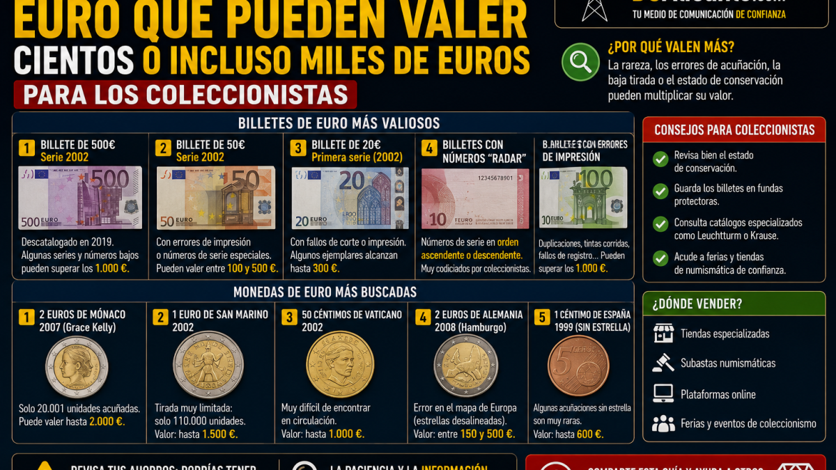 Monedas de euro que pueden valer mucho dinero
