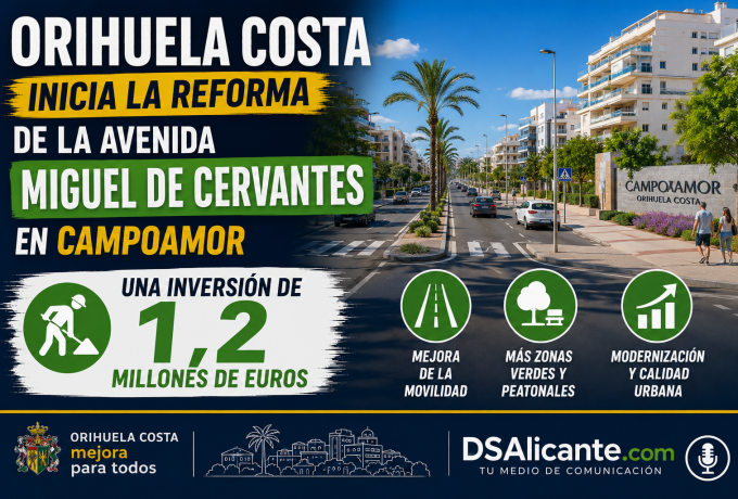 Obras en Orihuela Costa 1,2 millones en Campoamor