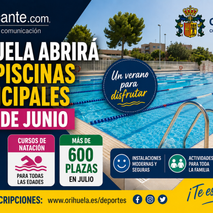 Piscinas municipales Orihuela 2026