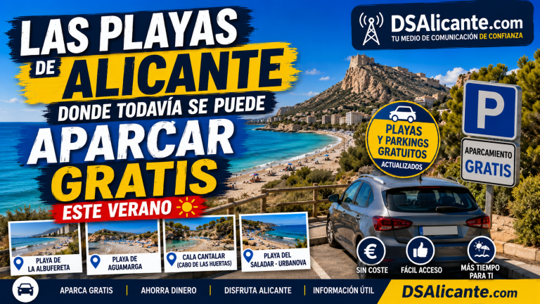 Playas de Alicante donde aparcar gratis en verano