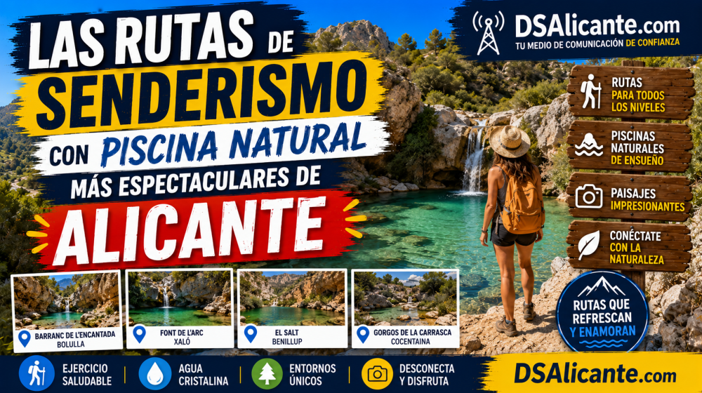 Rutas con piscinas naturales en Alicante para el verano