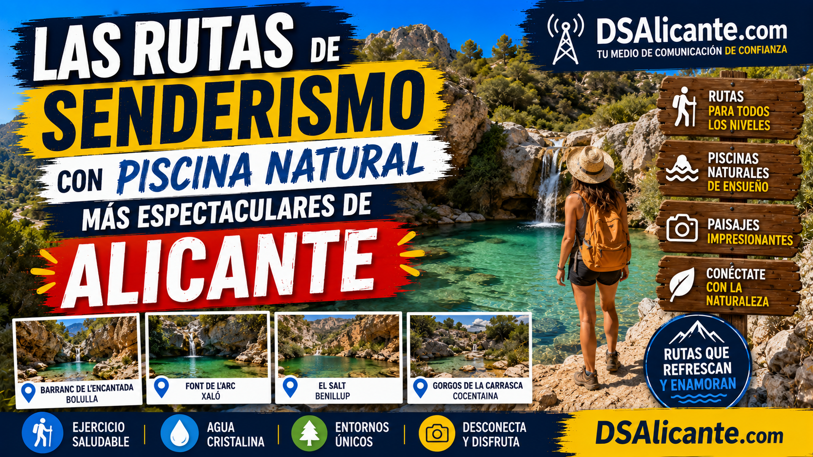 Rutas con piscinas naturales en Alicante para el verano