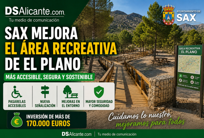 Sax mejora El Plano con 170.000 euros